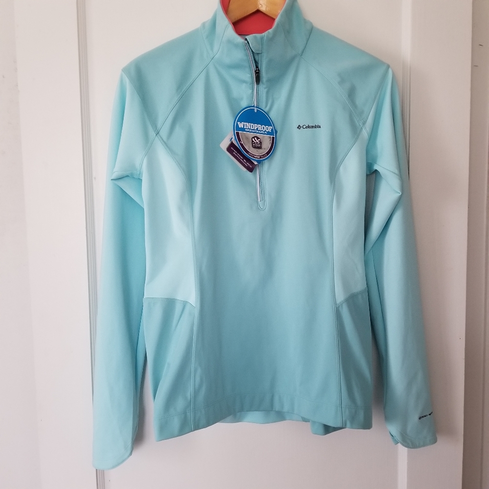 NWT Columbia Omni-windblock Blue Pullover Jacket